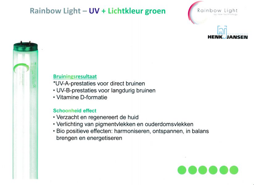 Rainbow zonnebanklampen Henk Jansen